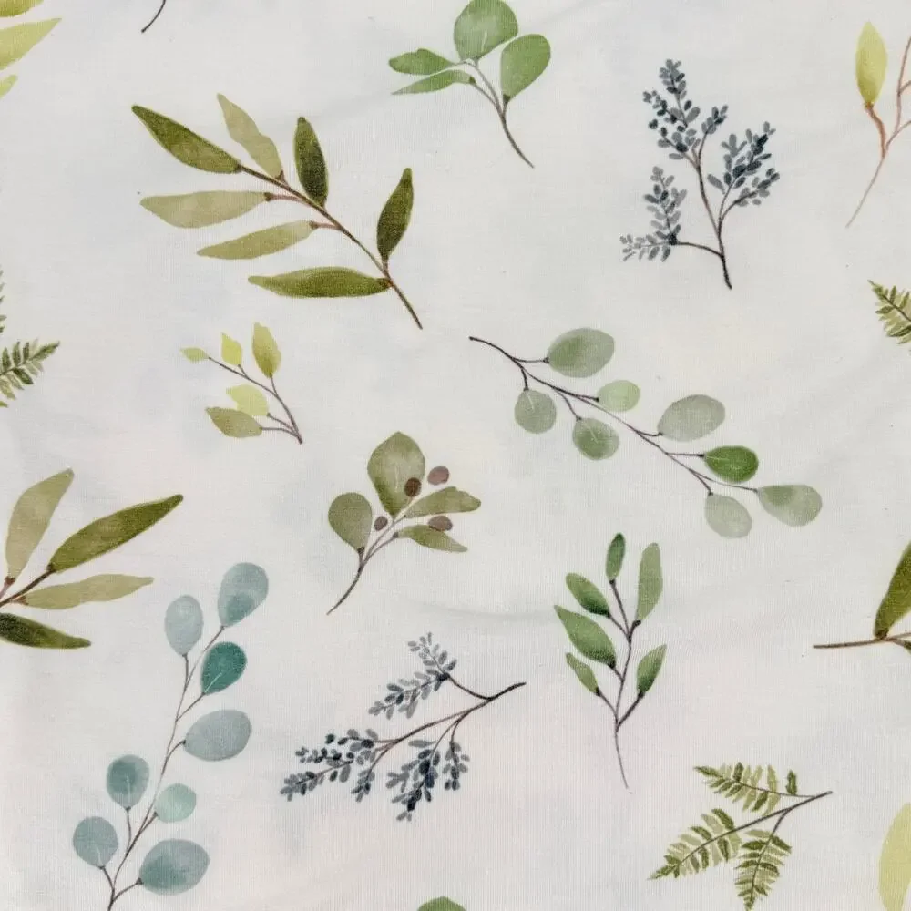 Copper Pearl Floral Botanical Knit Swaddle Blanket 46